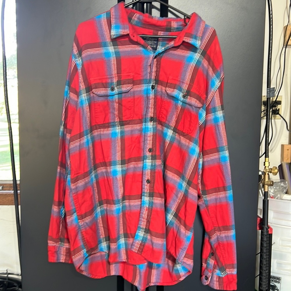 Men’s American eagle flannel shirt size XXL EUC